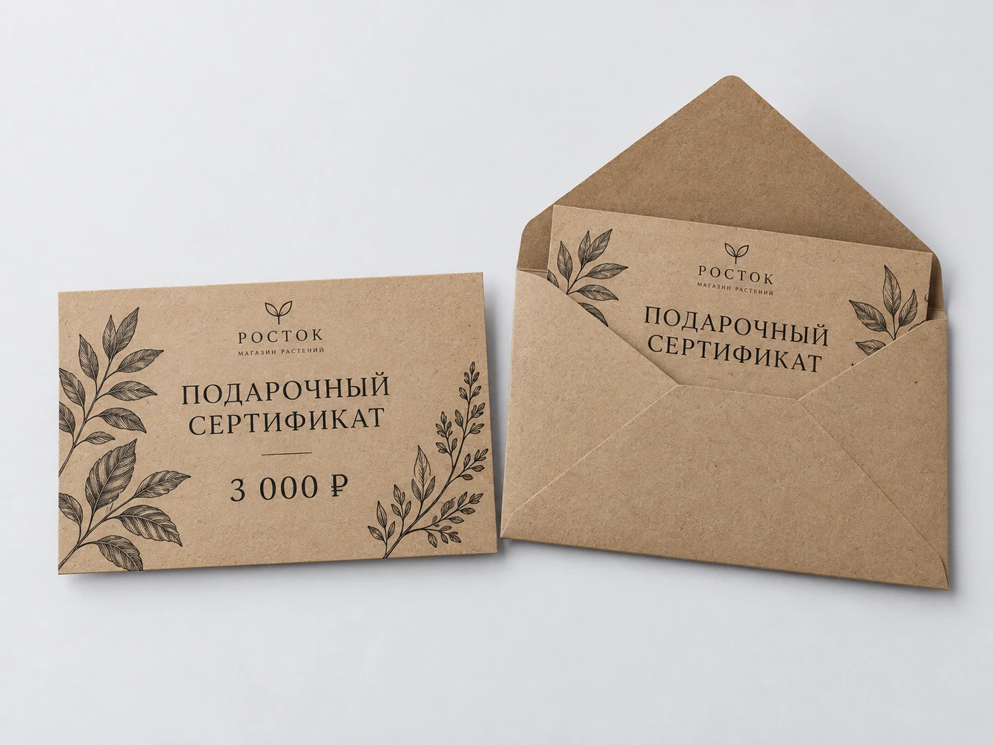 Подарочные сертификаты — пример