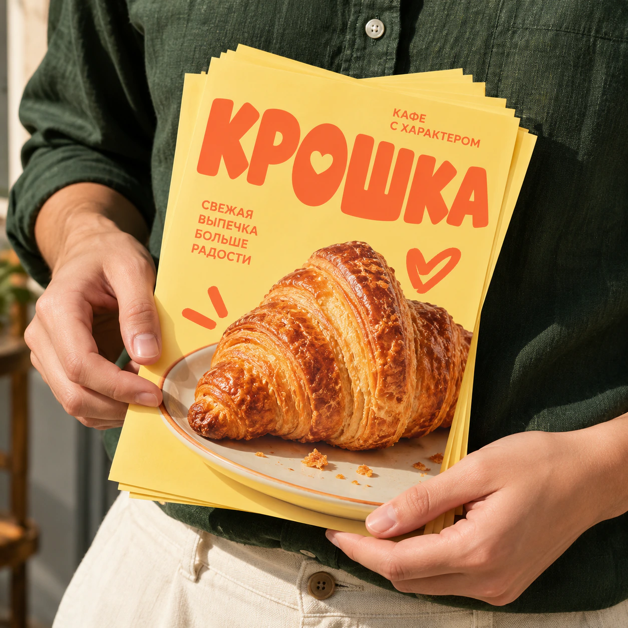 Листовки в руках